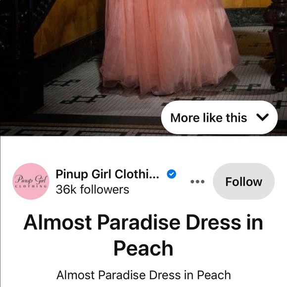 Almost Paradise dress in peach
Size S. NWT but hemmed! - Picture 9 of 9